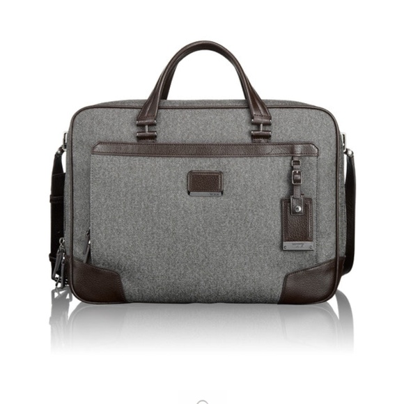 TUMI Astor Men's Ansonia Zip Top Brief Earl - Earl Grey